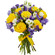 bouquet of yellow roses and irises. Germany