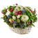 basket of chrysanthemums and roses. Germany